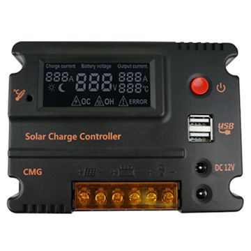 CMG雙DC共地12V24V帶背光太陽能控制器